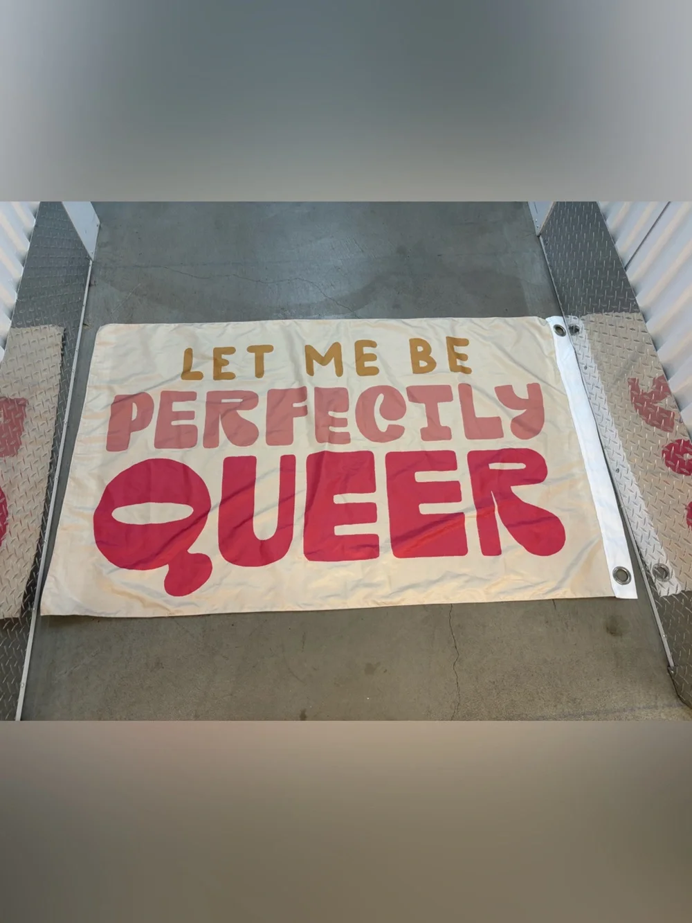 Let Me Be Perfectly Queer Banner Flag Tapestry